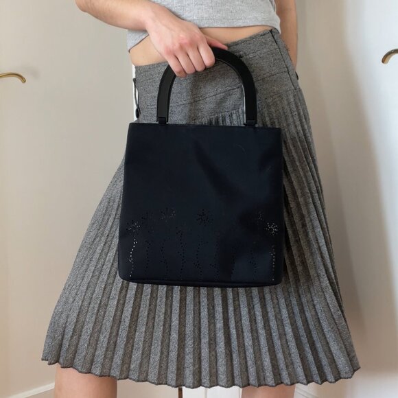 Vintage Esprit Laser Cut Acetate Handle Purse - Picture 2 of 5